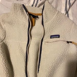 retro pile hooded jacket